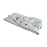 Round embroidered tablecloth 160 cm cotton