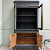Louis-Philippe style black patina sideboard (restored)