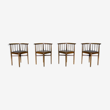 Series of 4 chairs Thonet 1960