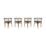 Series of 4 chairs Thonet 1960