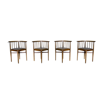 Series of 4 chairs Thonet 1960