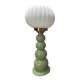 Lampe à poser vintage pastel globe plissé