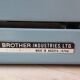 Aqua blue typewriter Brother industries 60s
