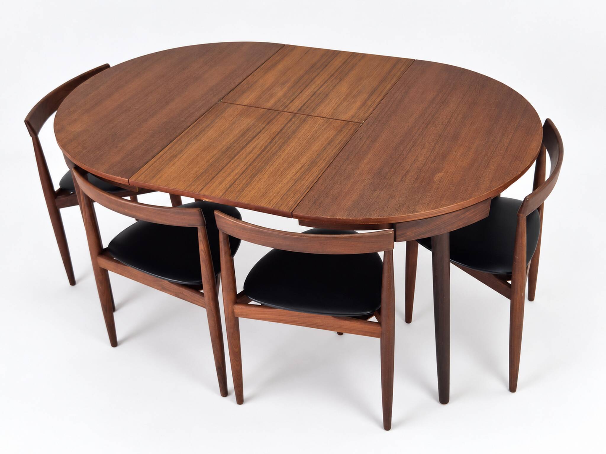 Roundette Teak Extendable Dining Set by Hans Olsen for Frem Røjle