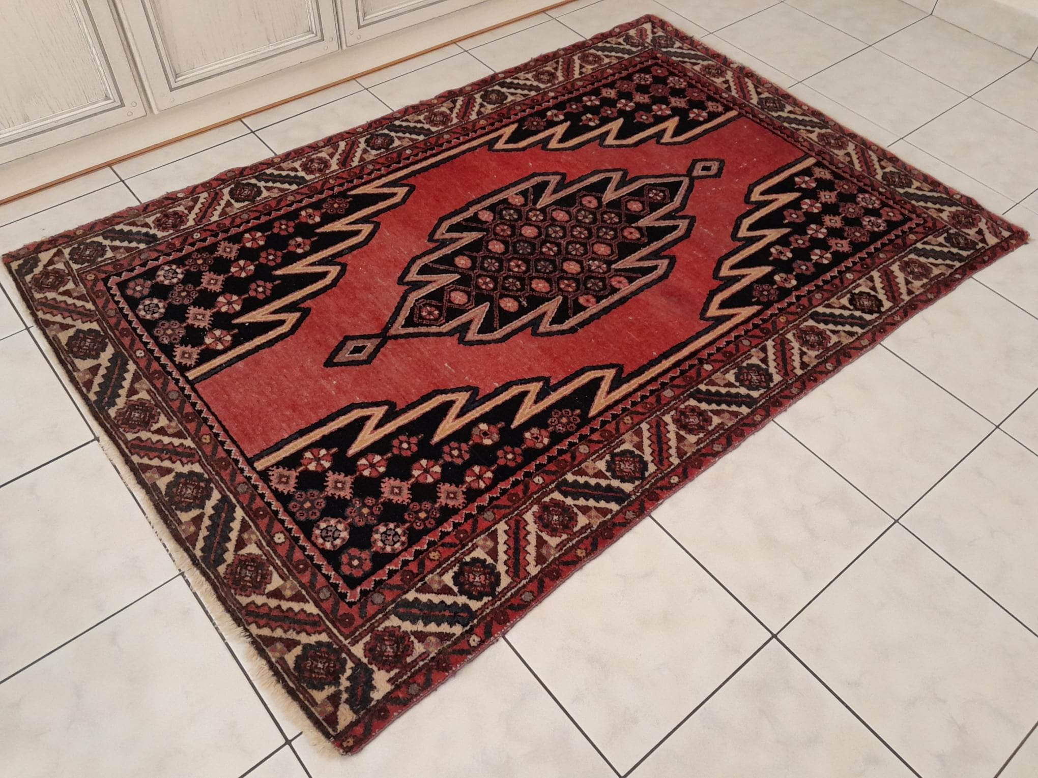 Handmade Persian Maslaghan rug 190x125cm