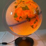 Luminous world map