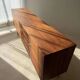 Vintage minimalist sideboard 1960s walnut