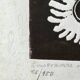 Eugène Fidler (1910-1990) Linocut "The Owl" 1987