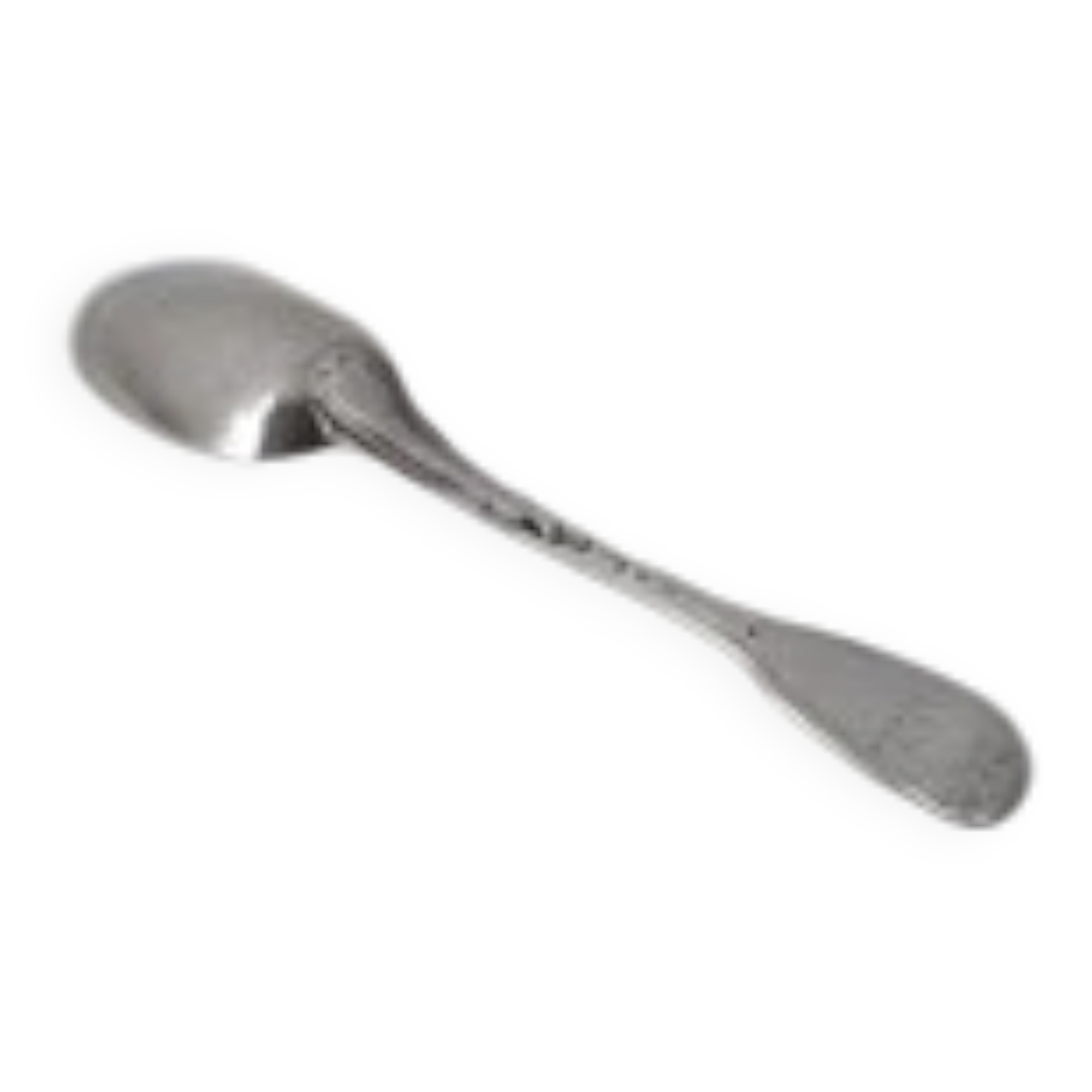 Cuillère à entremets, argent massif XVIII, 18 cm, Paris modèle au Filet.