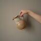 Stoneware pitcher vase with handle Scandinavian country decoration handcrafted vintage ceramic