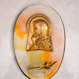 bénitier art nouveau Vierge