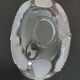 Central coupe in frosted crystal with double swan neck, Mikasa Walther