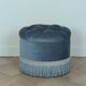 Velvet pouf