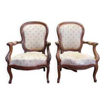 Pair of Louis Philippe armchairs
