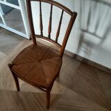 Set of 5 faux bamboo style chairs
