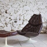 Armchair F588 and ottoman by Geoffrey Harcourt for Artifort, 1960