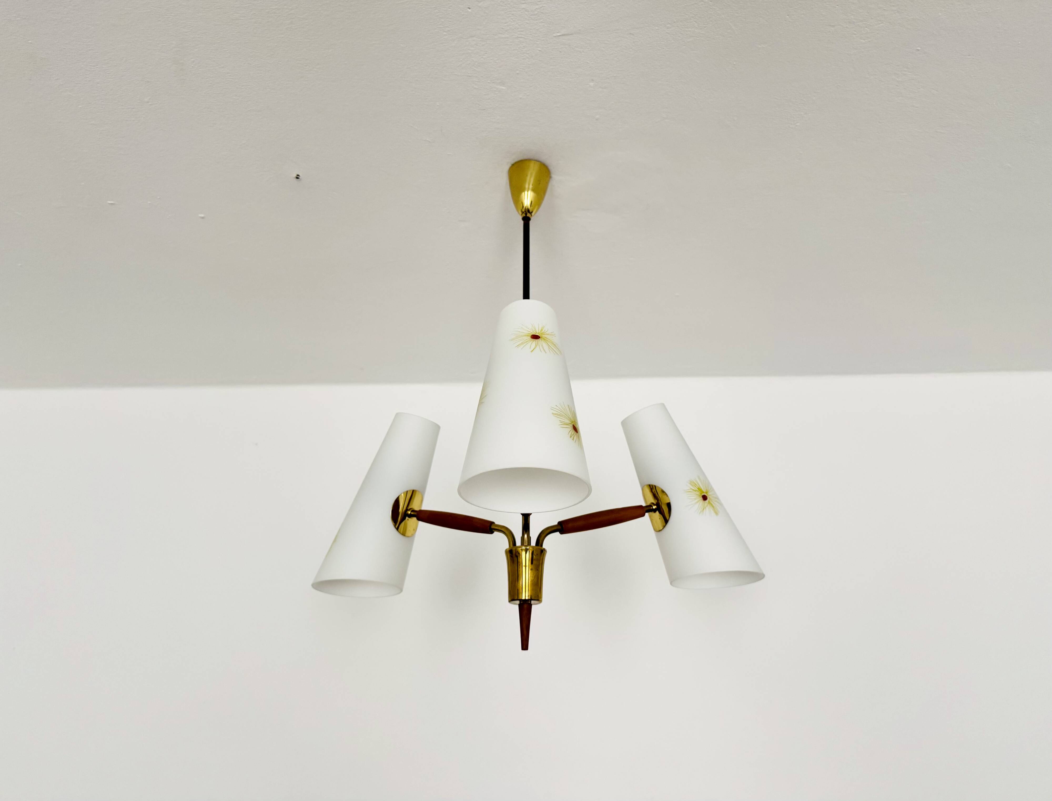 Brass Chandelier by Rupert Nikoll