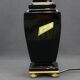 Baccarat, black crystal lamp base