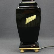 Baccarat, pied de lampe en cristal noir
