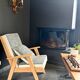 Restored vintage Scandinavian armchair – Casal Collection Tailleur fabric