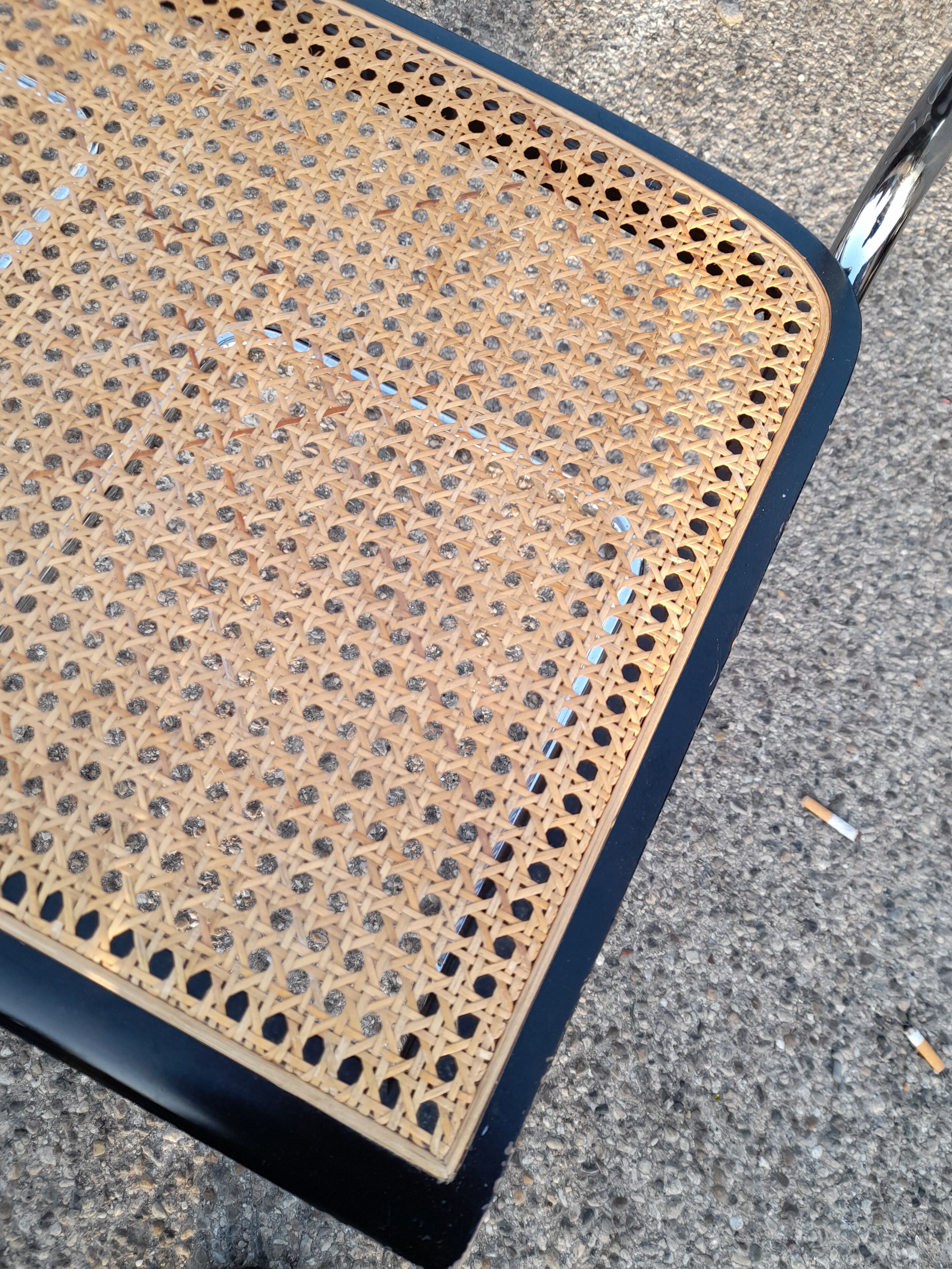 Pair of Chairs Marcel Breuer Cesca B32 italy