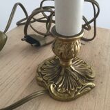 Bronze candlestick lamp