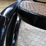 Rocking chair thonet noir