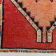 3x9 Somon Red & Dark Blue Hallway Runner Rug
