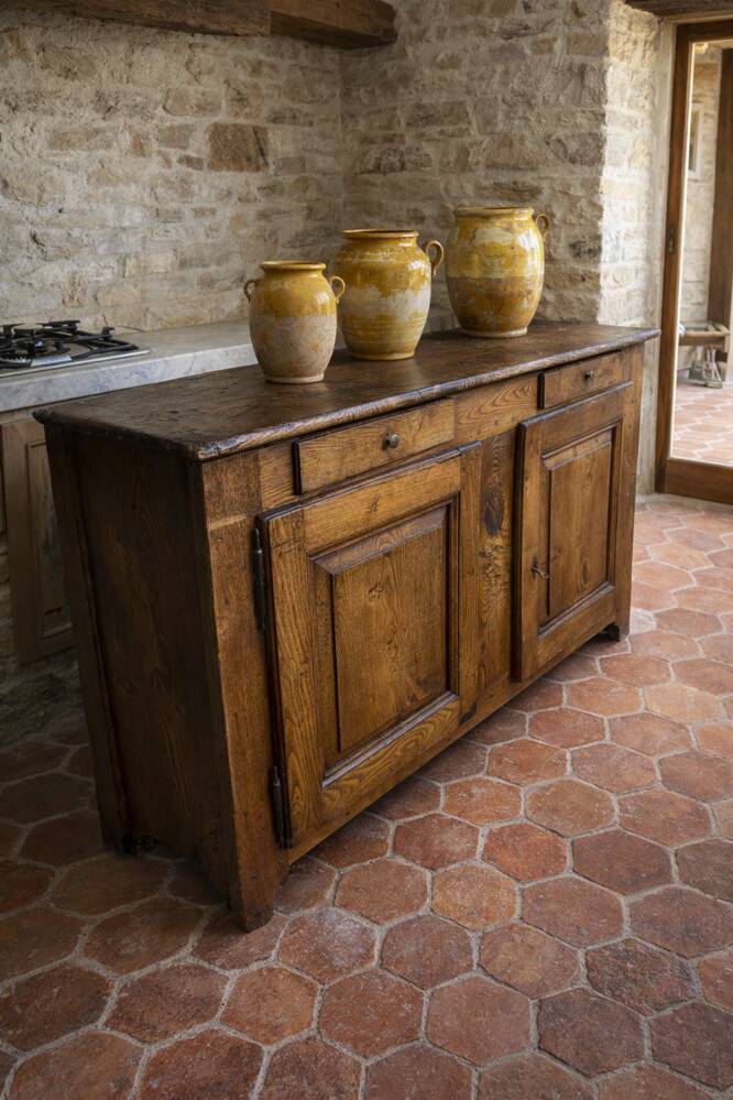 Grand buffet en chêne XIXème
