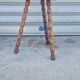 Solid wood tripod stool