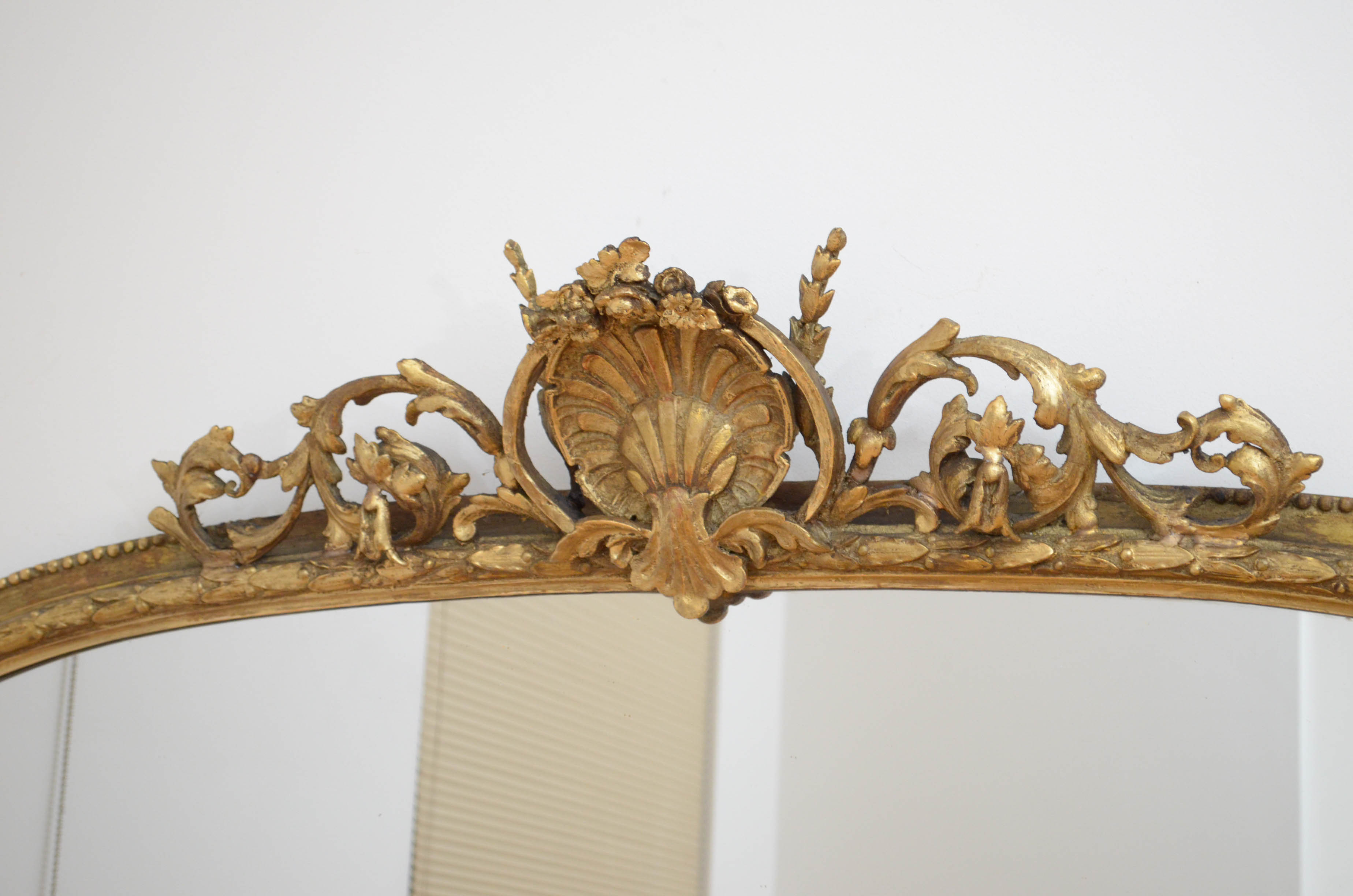 English victorian giltwood wall mirror - 174x138cm