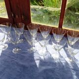 12 engraved stemware