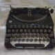 Old metal typewriter