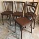 Set of 4 chairs bistrot baumann vintage midcentury