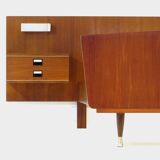 Vintage mid century double bed bedroom set in teak with nightstands