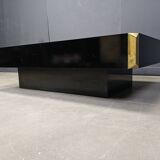 Table basse Alveo en laiton par Willy Rizzo, années 1970