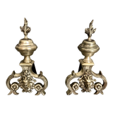 Brass chenets (pair)