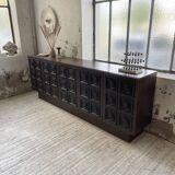 Brutalist sideboard attributed to De Coene, 1970s
