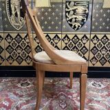 Suite de 6 chaises gondoles de style Empire