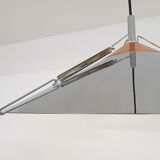 Silver and copper colored pendant light, 1970's