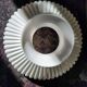 1930s Lamp Shade Art Deco White Opaline Ribbed Glass Lamp Shade Office