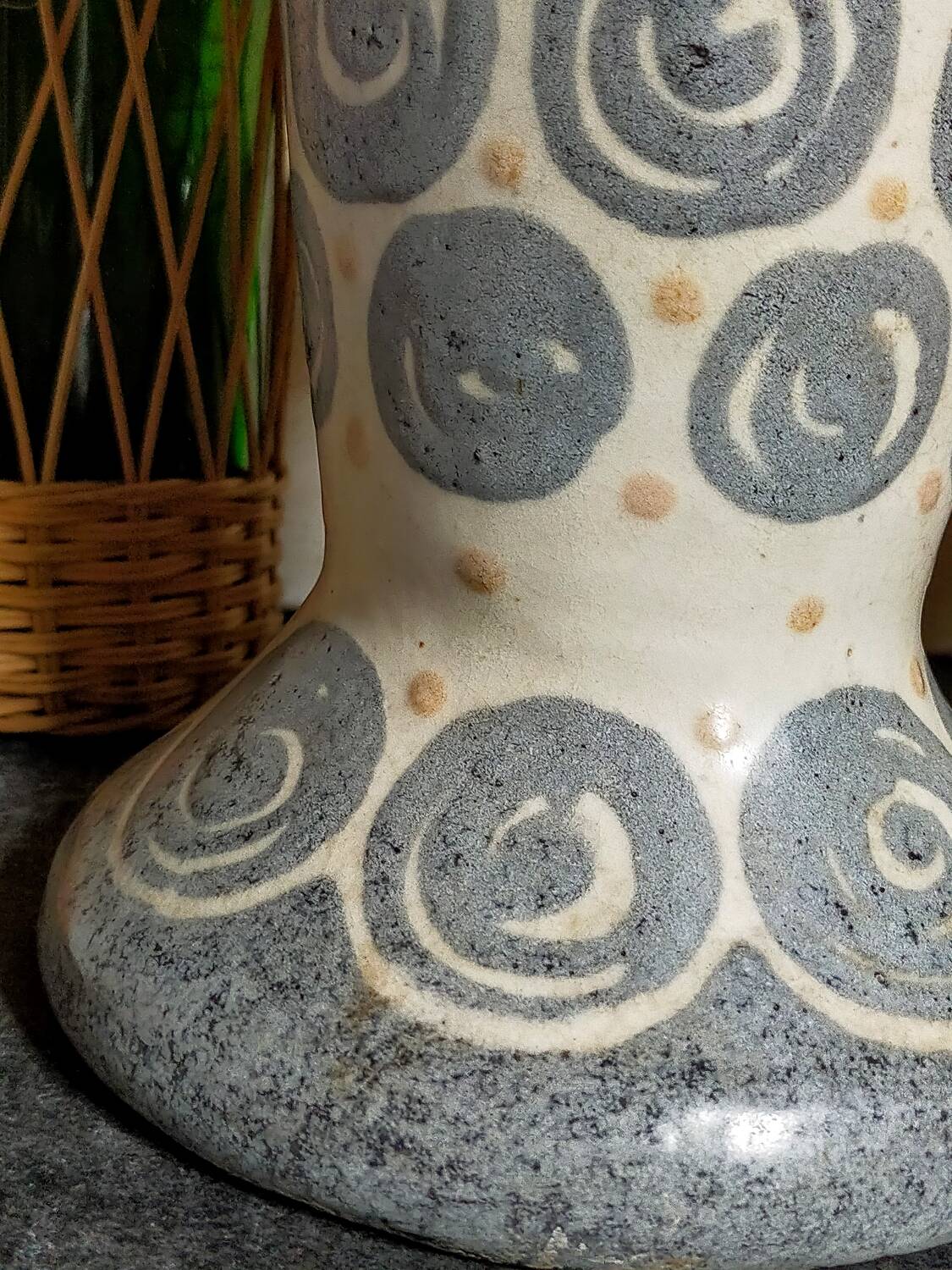 Elchinger fils Art Deco ceramic vase