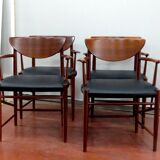 4 model 316 armchairs by Peter Hvidt