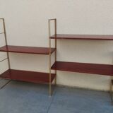 Vintage metal string shelves