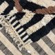 Beni M'rirt Moroccan Rug 200x300 cm – Large Black & Ecru Berber Rug