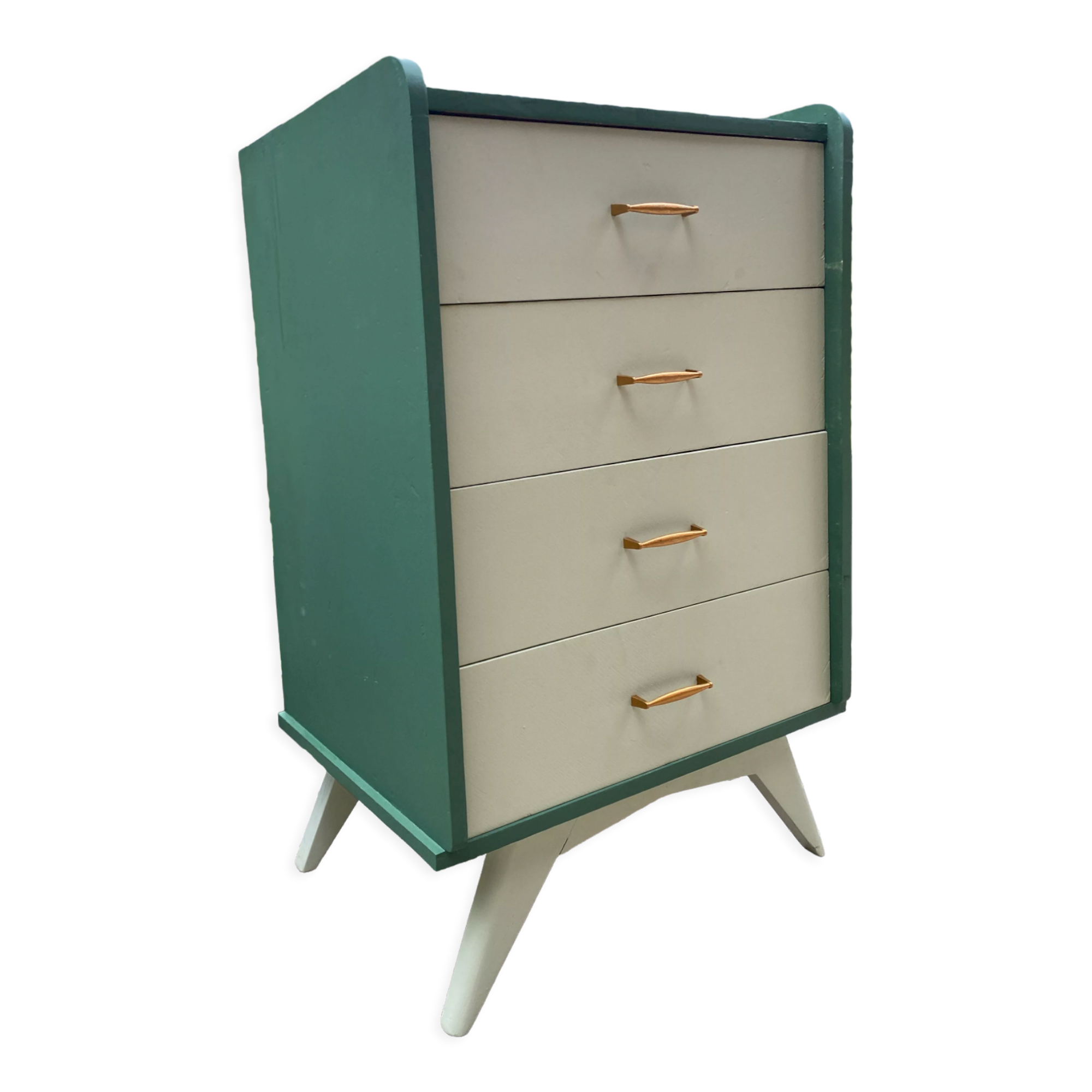 Compass foot chest of drawers