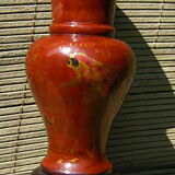 Lacquered wooden vase
