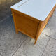 wooden and rattan chest