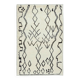 Contemporary Handmade Moroccan Berber Tulu Rug, 100% Natural Wool
