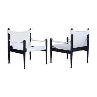 Pair of armchairs model "Safari"